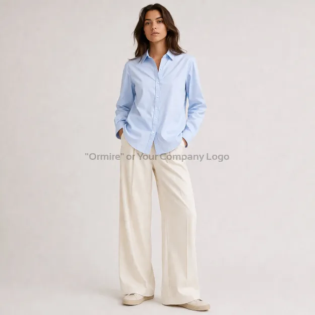 Ormire Styler Shirt - Damenbluse aus Popeline relaxed