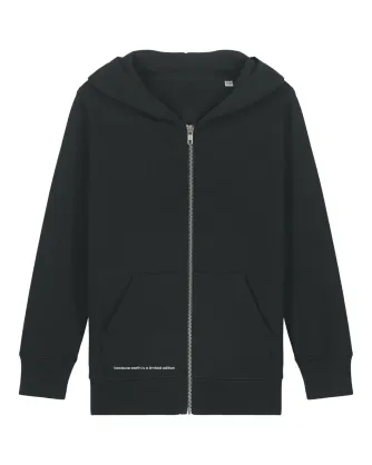 Soft zip-up hoodie for kids made from organic cotton