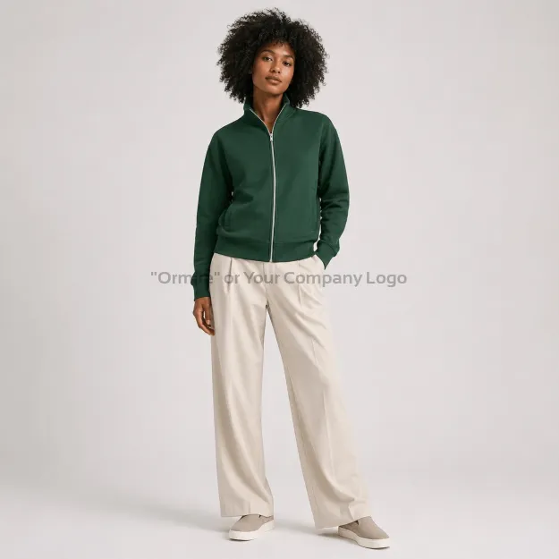 Ormire Trailer 2.0 – Sudadera unisex con cremallera completa y cuello alto