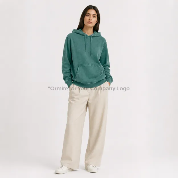 Ormire Archer Vintage - Unisex Garment-Dyed Hoodie in French Terry