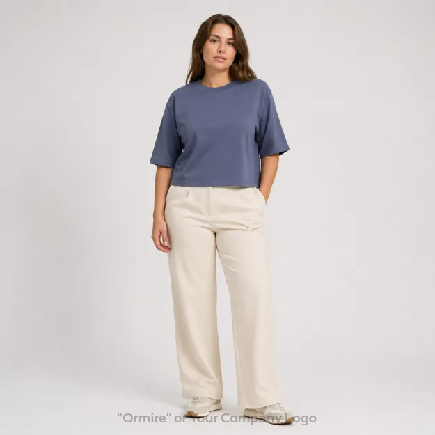 Ormire Raya Damen T-Shirt kurz aus recycelter Baumwolle