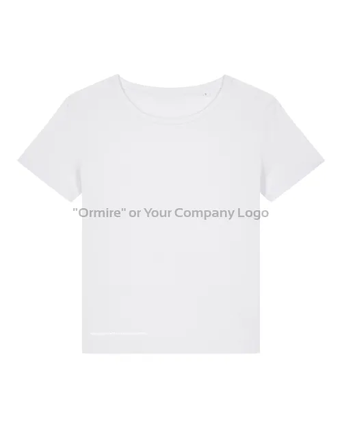 Damski t-shirt z bawełny organicznej z okrągłym dekoltem