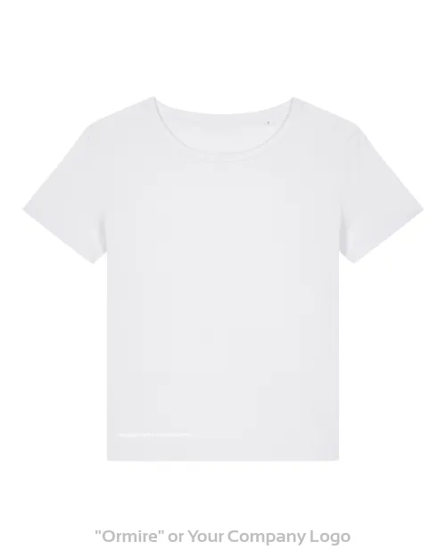 Damski t-shirt z bawełny organicznej z okrągłym dekoltem