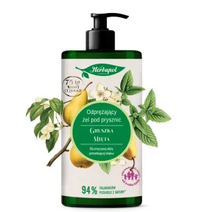 Żel pod prysznic gruszka–mięta 740 ml | Odświeżenie i relaks dla zmęczonej skóry