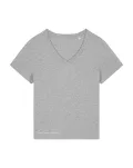 Damski t-shirt z dekoltem w serek z bawełny organicznej - 15