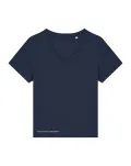 Damski t-shirt z dekoltem w serek z bawełny organicznej - 19