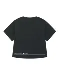 Damski t-shirt oversize z podwiniętymi rękawami - 4
