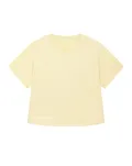 Damski t-shirt oversize z podwiniętymi rękawami - 7