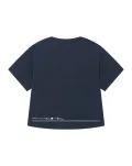 Damski t-shirt oversize z podwiniętymi rękawami - 14