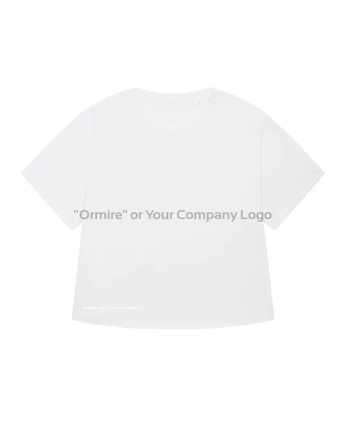 Damski t-shirt oversize z podwiniętymi rękawami