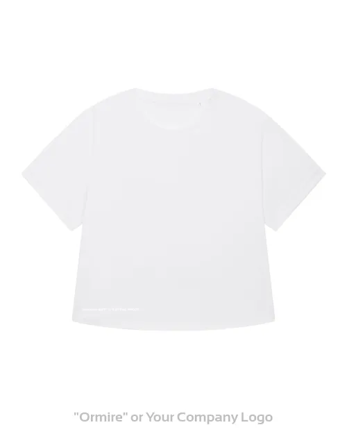 Damski t-shirt oversize z podwiniętymi rękawami