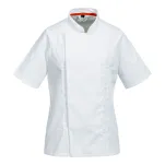 Ormire - Damska bluza kucharska MeshAir Pro z krótkim rękawem C736 - 2