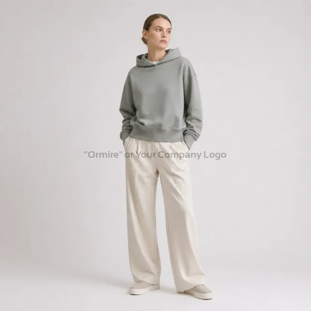 Ormire Voicer - Sudadera unisex boxy de algodón reciclado