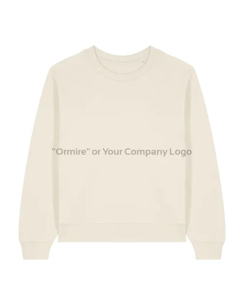 ORMIRE CLARA – Damen Sweatshirt mit Rundhalsausschnitt und Raglanärmeln