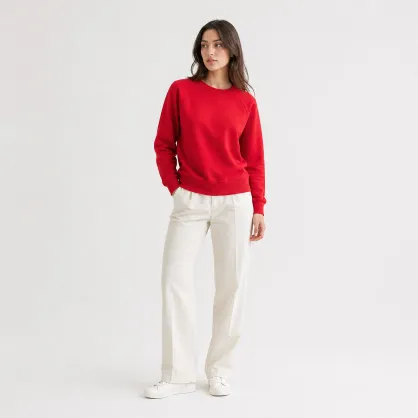 ORMIRE CLARA – Women's sweatshirt with a round neckline and raglan sleeves