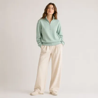 Ormire Miller Dry - Bluza unisex boxy z krótkim zamkiem sucha w dotyku
