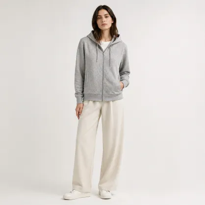 Ormire Astor - Unisex zip-up hoodie made of cotton and TENCEL™ Modal