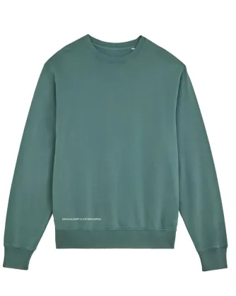 Unisex garment-dyed sweatshirt in organic cotton